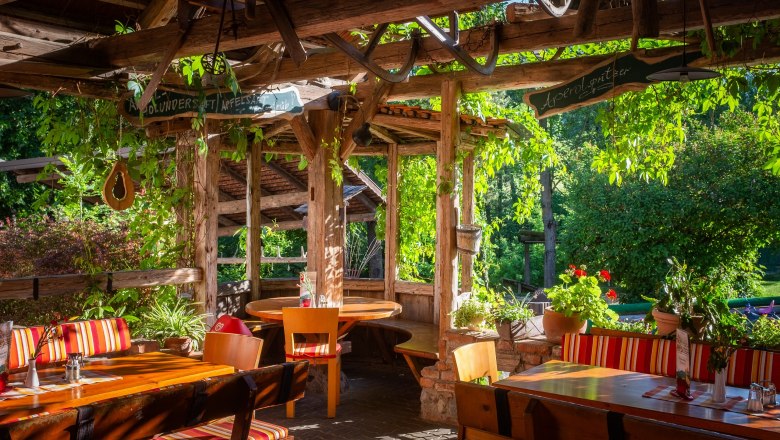 Gastgarten, © Die Hochriess-Distelberger GmbH & Co.KG Gastgarten, © Die Hochriess-Distelberger GmbH & Co.KG