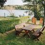 Sitzplatz direkt an der Donau, © Marbach Camping Sitzplatz direkt an der Donau, © Marbach Camping