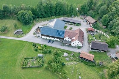 Courtyard view from a bird's eye view, © Einkehrhof Poggau Courtyard view from a bird's eye view, © Einkehrhof Poggau