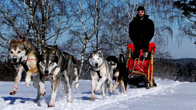 Sled dog excursion, © Huskyhof Waldviertel Sled dog excursion, © Huskyhof Waldviertel