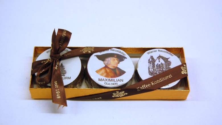 Wiener Neustadt Maximilian-Gulden, © Konditorei Köller Wiener Neustadt Maximilian-Gulden, © Konditorei Köller