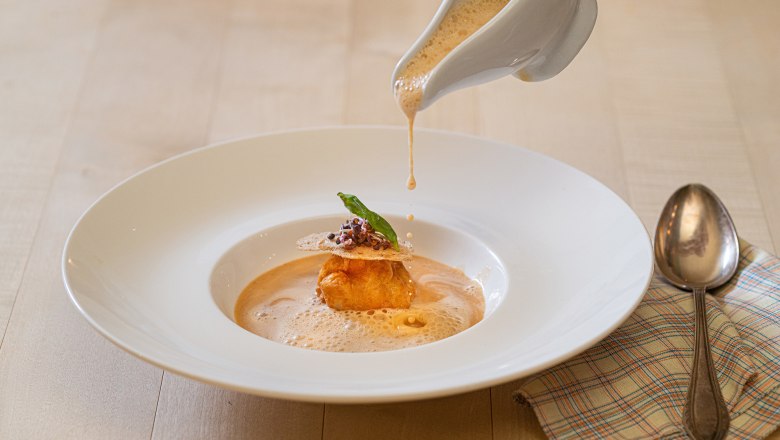 Zur traditionellen Mostviertler Küche zählt die Krebssuppe, © Niederösterreich Werbung/ Rita Newman Zur traditionellen Mostviertler Küche zählt die Krebssuppe, © Niederösterreich Werbung/ Rita Newman