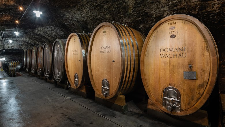 Wooden barrel storage at the Domäne Wachau, © Domäne Wachau Wooden barrel storage at the Domäne Wachau, © Domäne Wachau