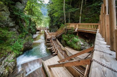 Dřevěná stezka v zážitkovém světě Mendlingtal, © Mostviertel Tourismus/weinfranz.at