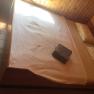 Cozy bedroom in a 100-year-old baggage car, © M. Schorn Cozy bedroom in a 100-year-old baggage car, © M. Schorn