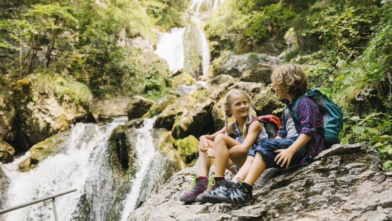 Turistika s dětmi k vodop&aacute;du Trefflingfall, &copy; Nieder&ouml;sterreich-Werbung / Andreas Jakwerth