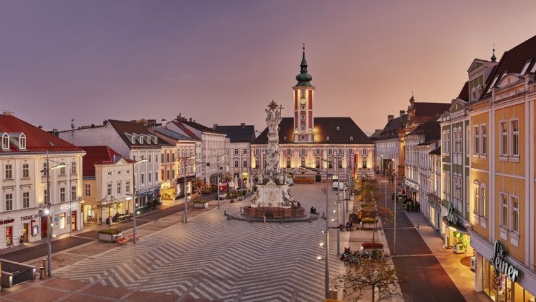 Náměstí Rathausplatz v St.Pöltenu, © Michael Liebert