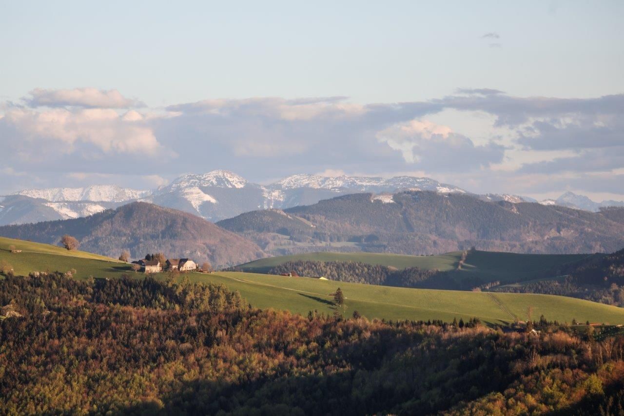 Pohled na alpské podhůří