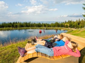 Skladovac&iacute; rybn&iacute;k v obci St. Corona, &copy; Erlebnisarena St. Corona am Wechsel