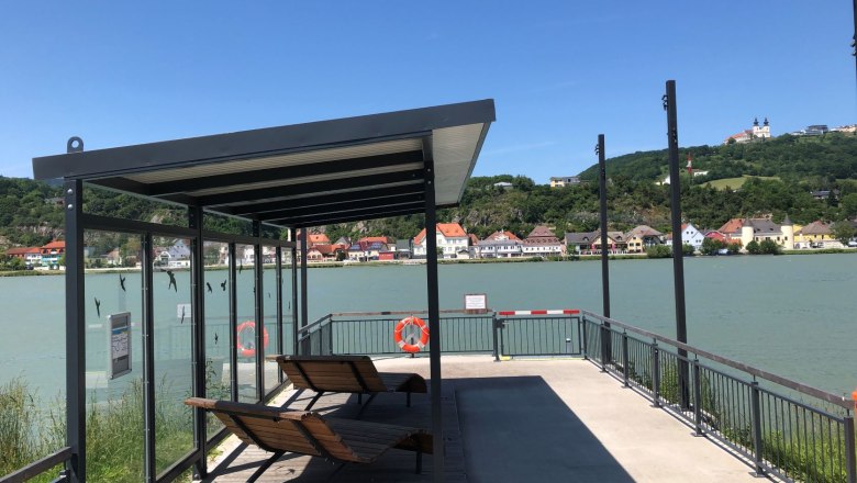 Krummnussbaum landing stage opposite the Maria Taferl basilica, © Donau NÖ Tourismus