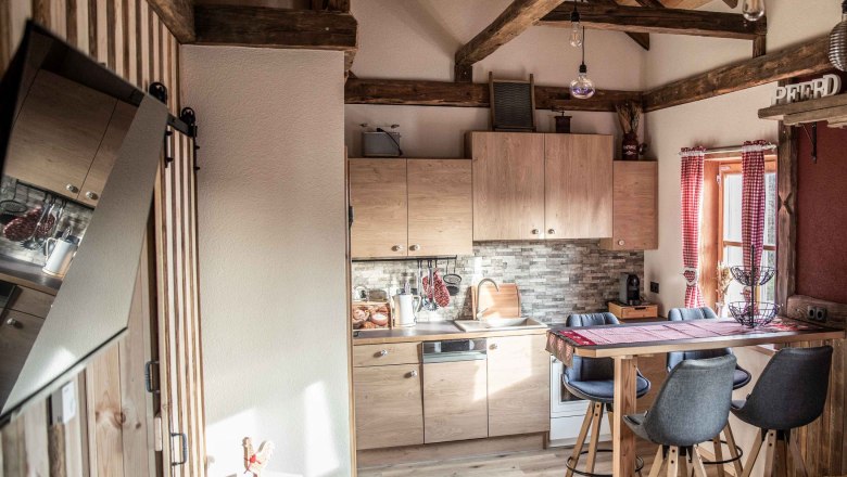 Kitchen view, © Erlebnishof Strasser, Fotografin Sabine Strasser