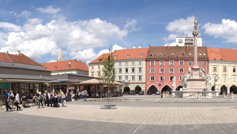 Hlavní náměstí s panoramatem Marienmarkt, © Stadt Wiener Neustadt Michael Weller