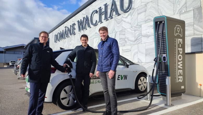 EVN fast charging station at Dom&auml;ne Wachau, &copy; Dom&auml;ne Wachau