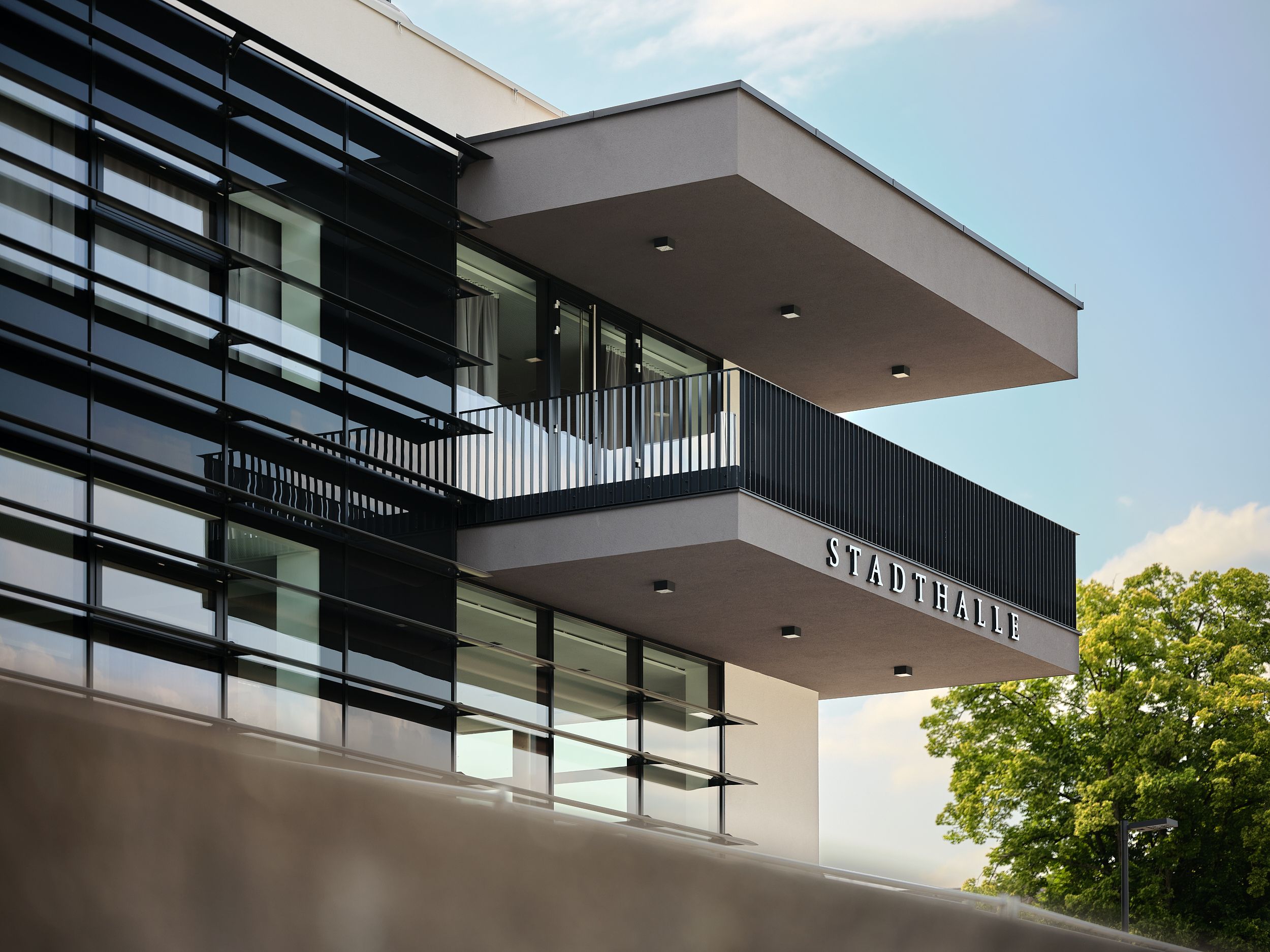 Stadthalle Ybbs pohled zvenčí