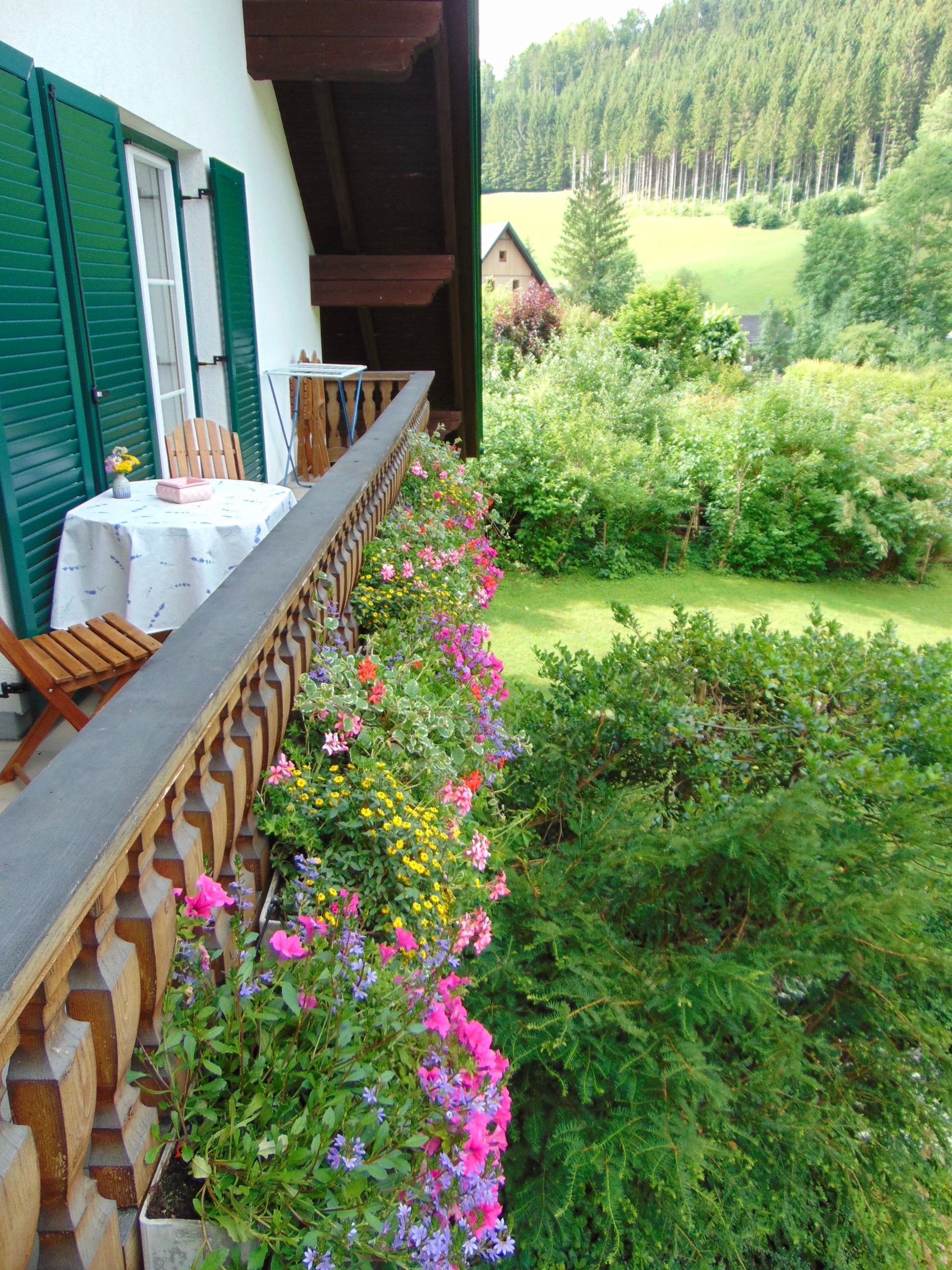 Balkon rekreačního bytu Lange