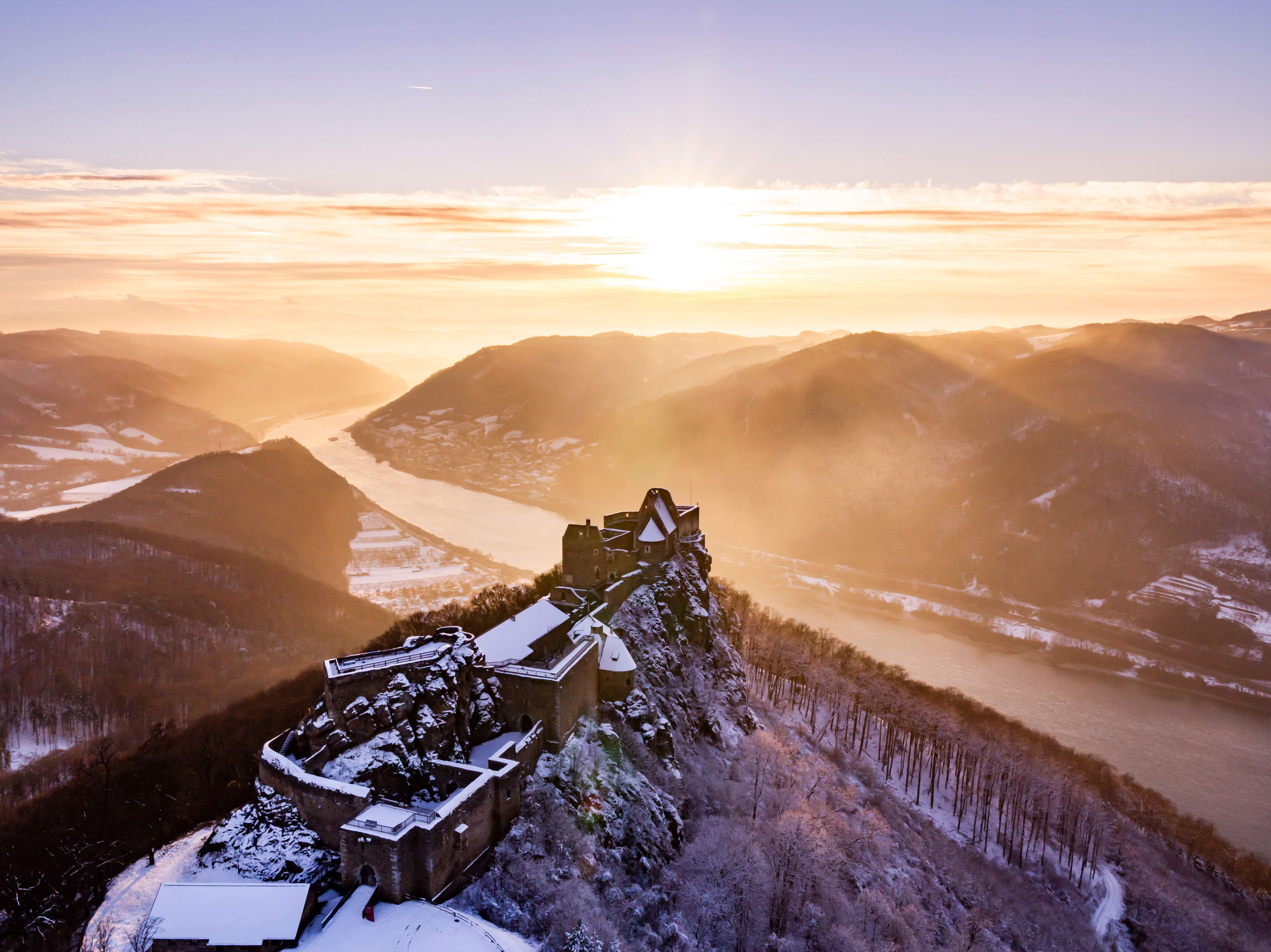 WNK_Ruine_Aggstein_Winter © CCBY by Robert Herbst