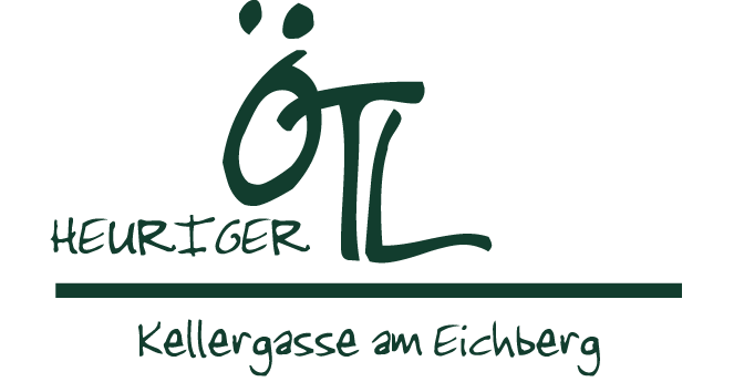 Logo heurigera ÖTL v sklepních uličkách am Eichberg.