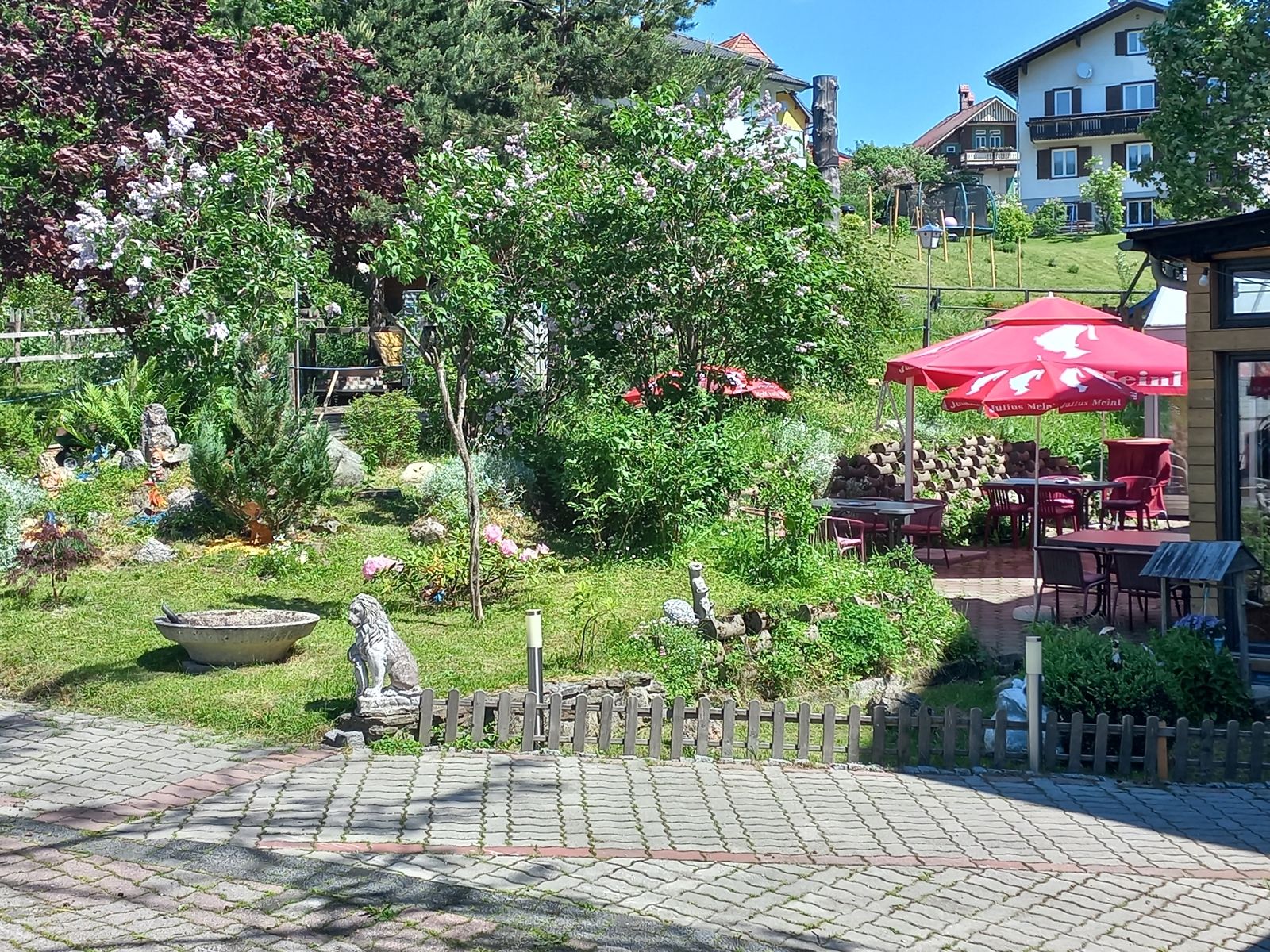 Relaxační zahrada v hotelu Gasthof Edelweiss 
