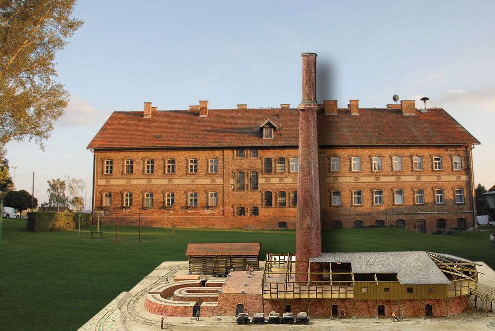 Cihelna s modelem bývalé kruhové pece