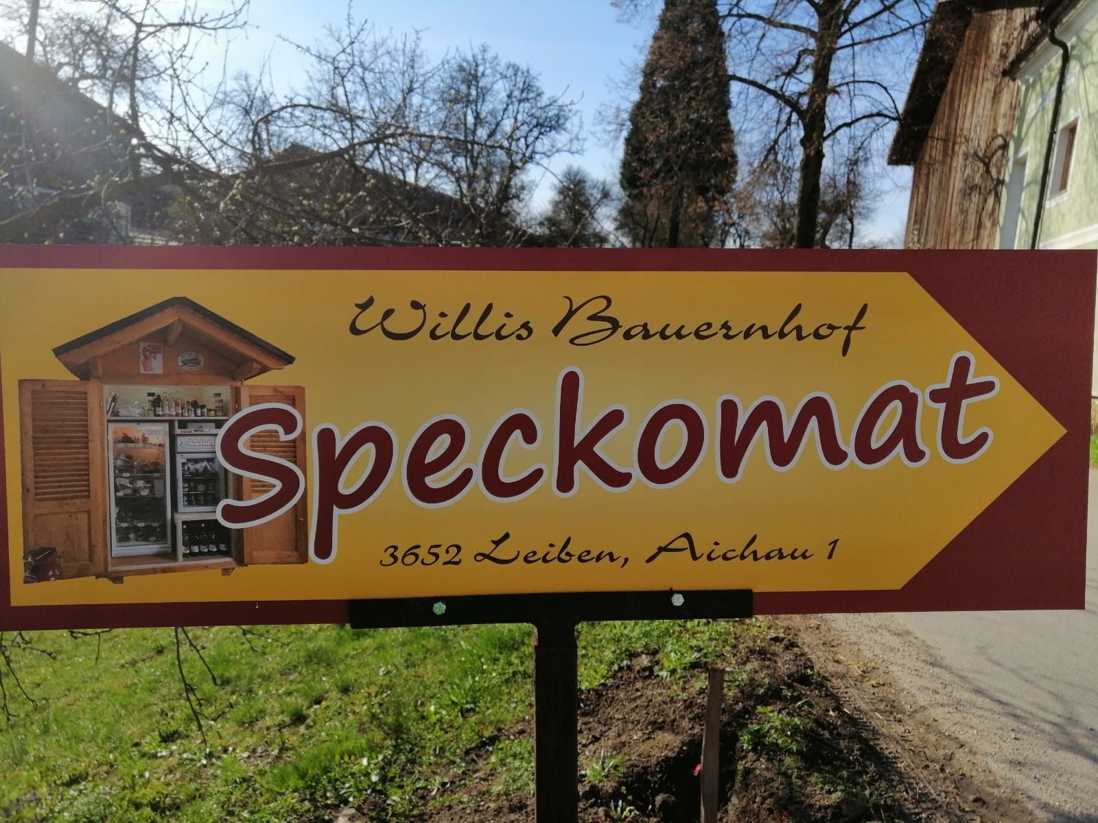 Rozcestník k samoobslužnému automatu rodiny Wilhelmových