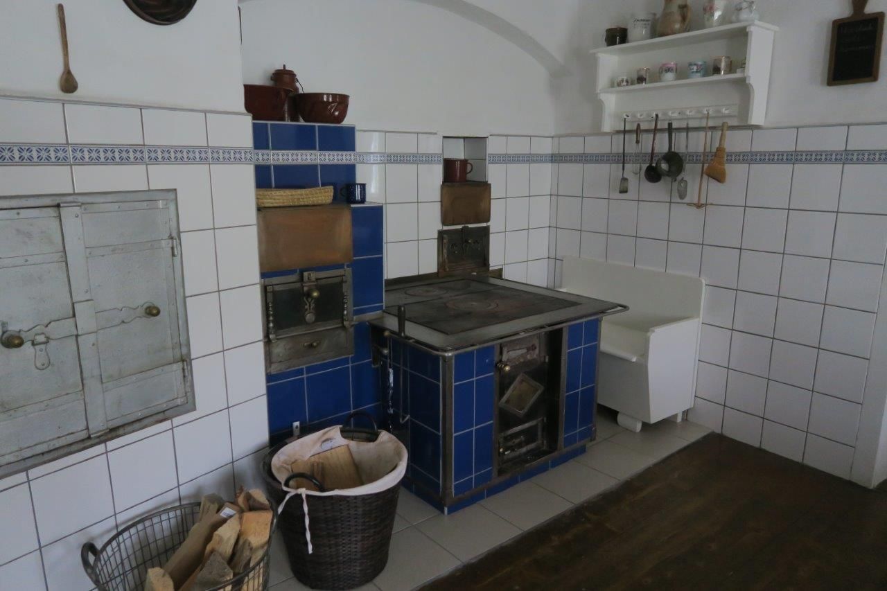 Rekreační dům Dörrmühle- Kuchyně s kamny na dřevo
