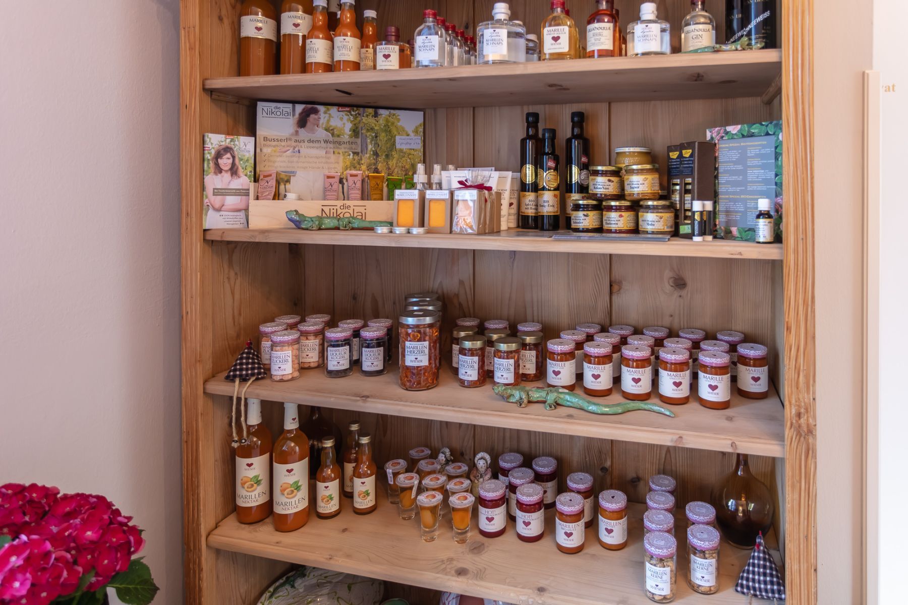 Produkty v hotelu Garni Donauhof