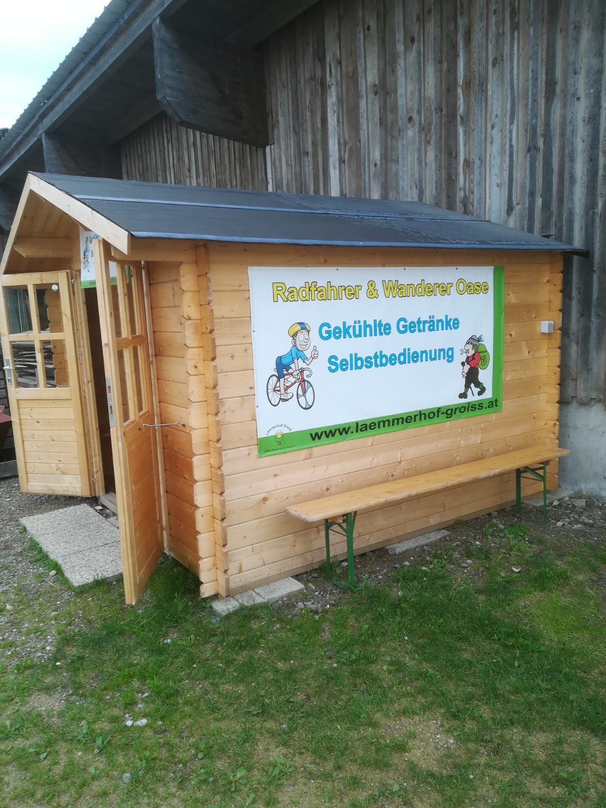 Odpočinková zastávka v Lämmerhofu Groiß