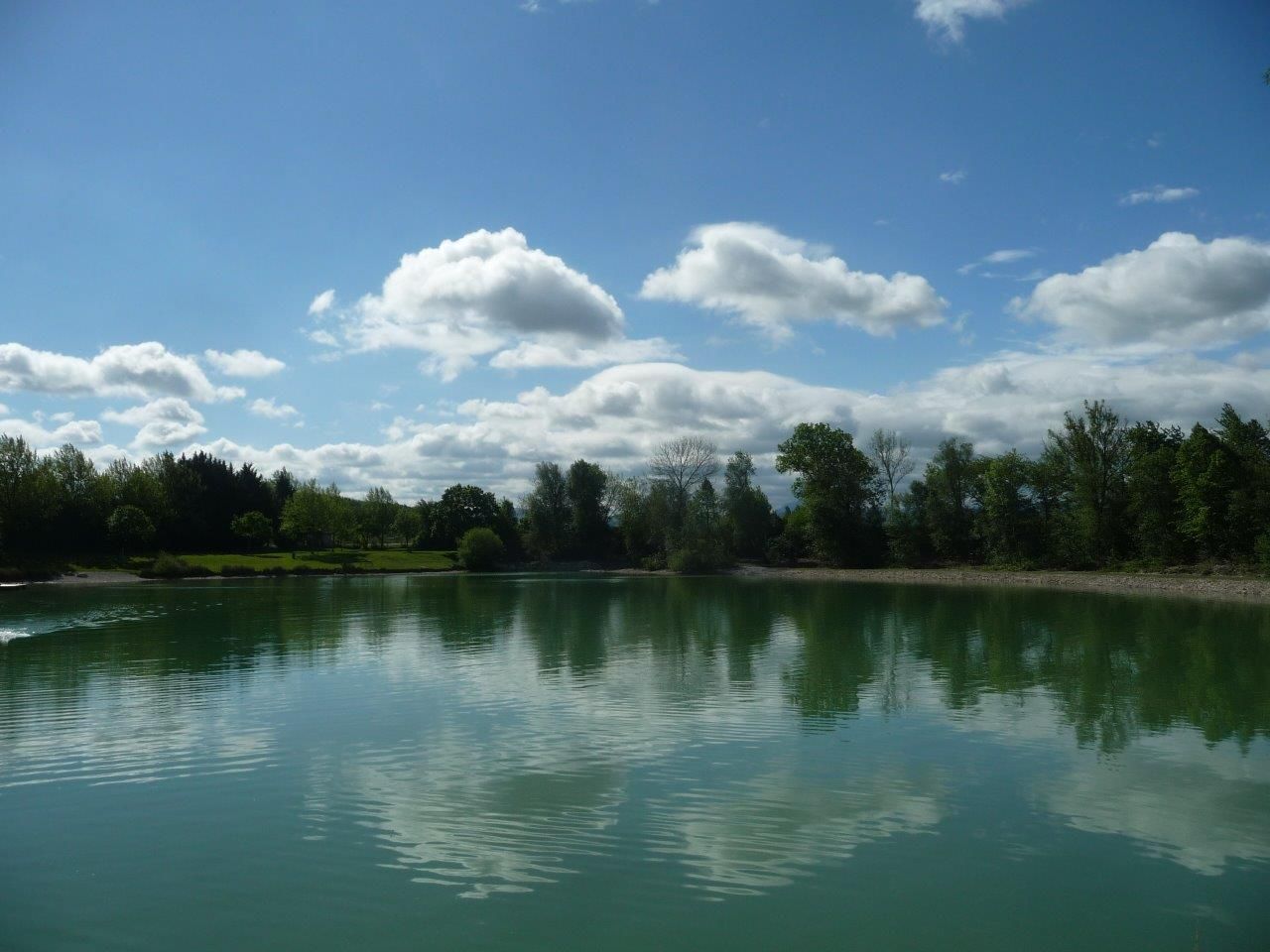 Volnočasový areál u jezera Ebersdorfer See
