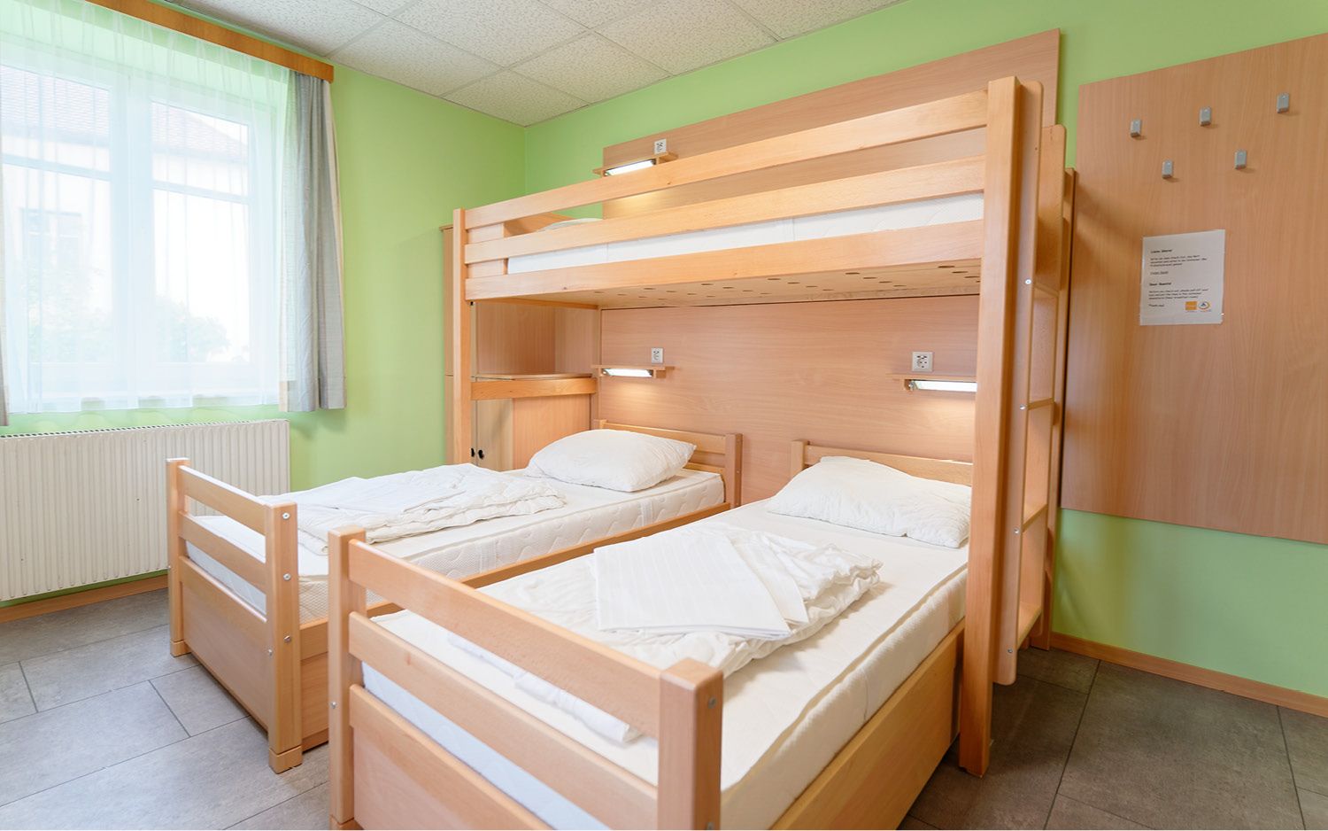 Příklady pokojů Krems Youth Hostel