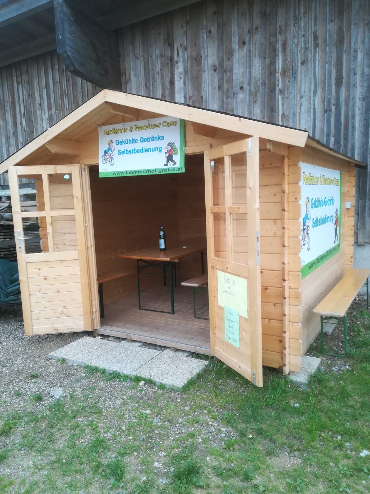 Odpočinková zastávka v Lämmerhofu Groiß