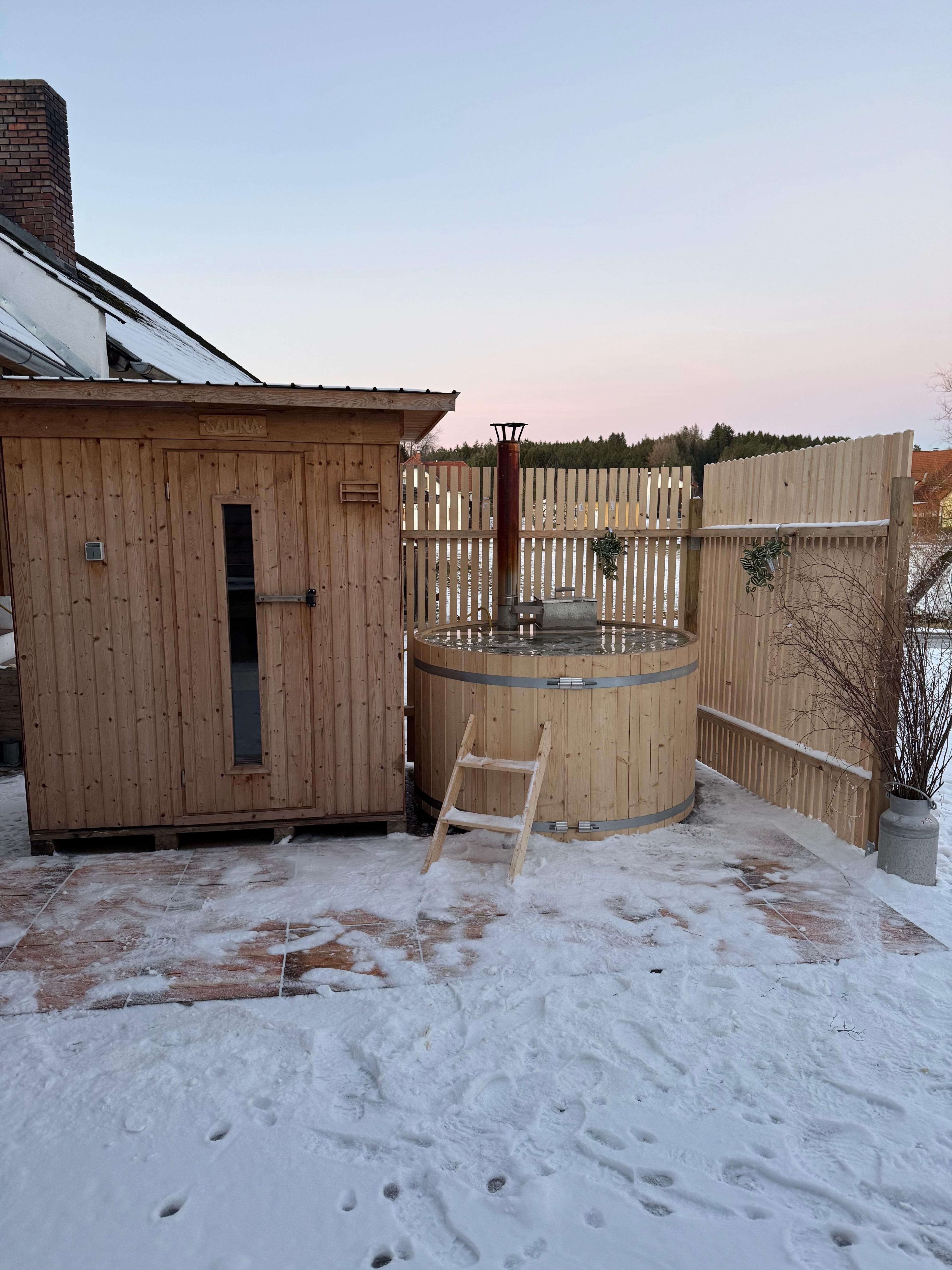 Soukromá sauna a vířivka