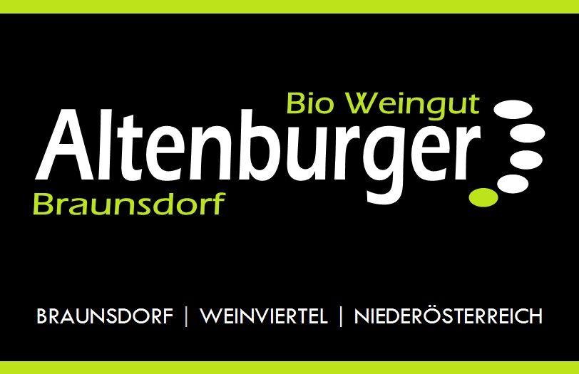 Logo ekologického vinařství Altenburger z Braunsdorfu, Weinviertel, Dolní Rakousko.