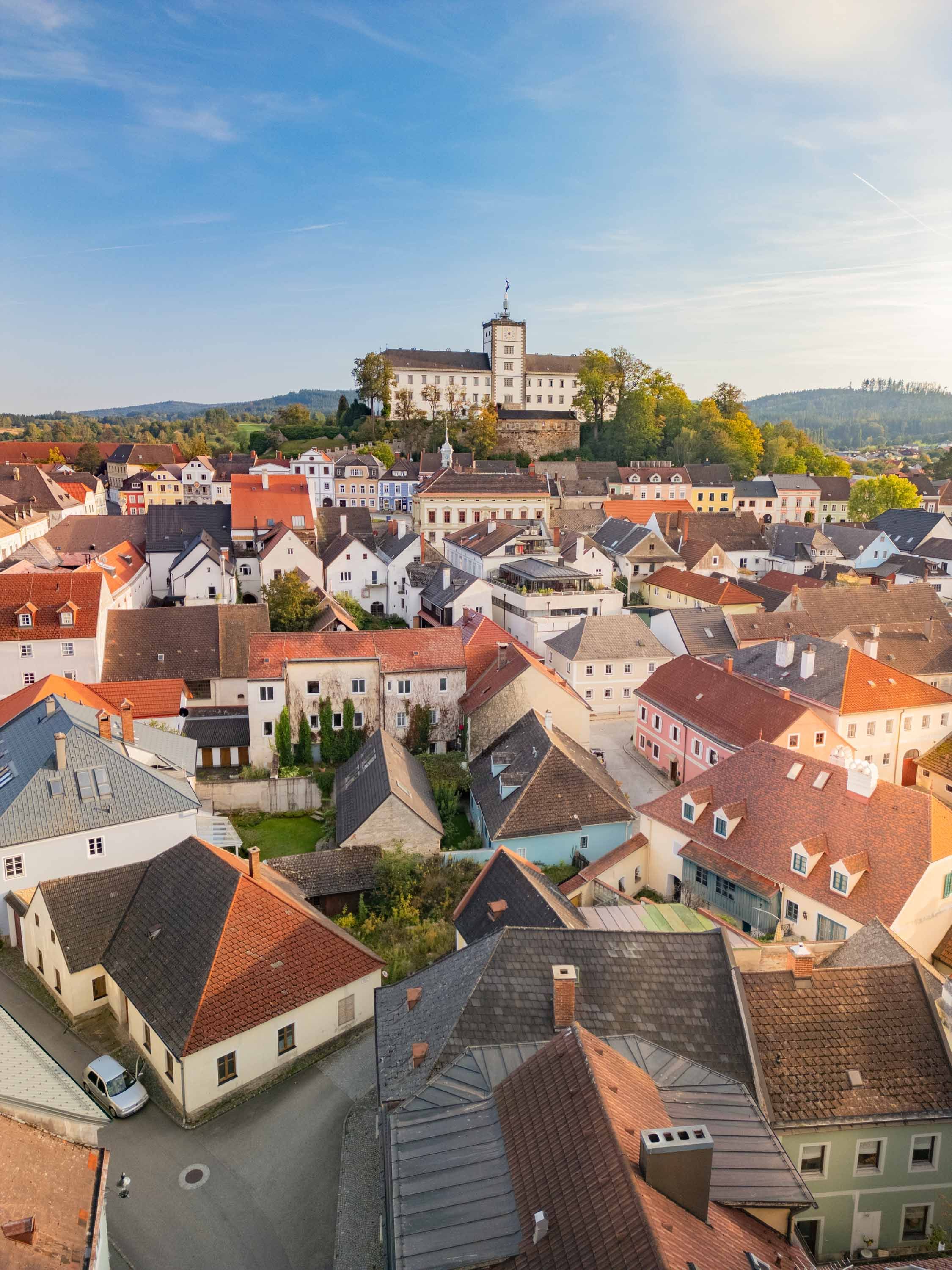 Hrad Weitra se starým městem