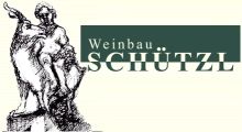 Logo společnosti Weinbau Schützl s plastikou a textem.