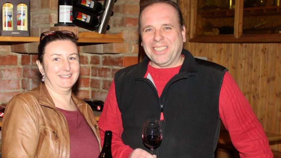 Horst a Irene Pelzmannovi v degustační místnosti