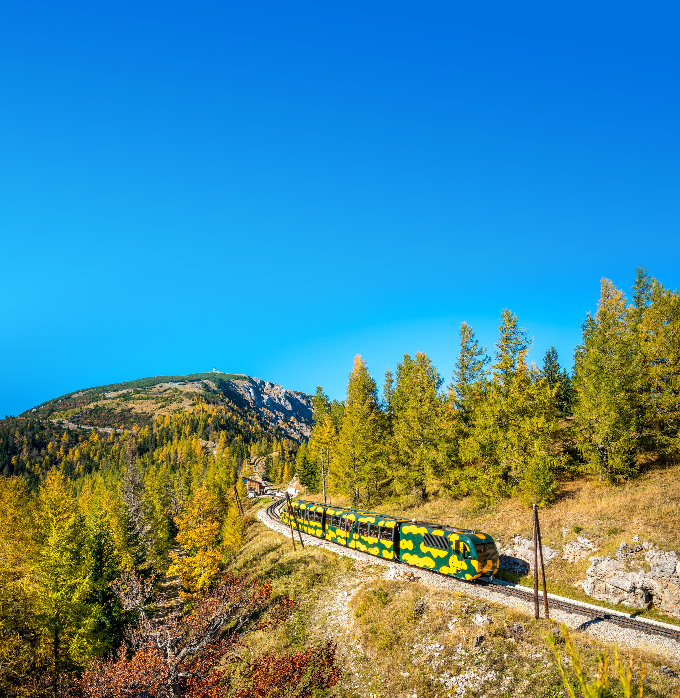 (c) NB-Zwickl - Der Salamander-Zug passiert herbstliche Landschaft