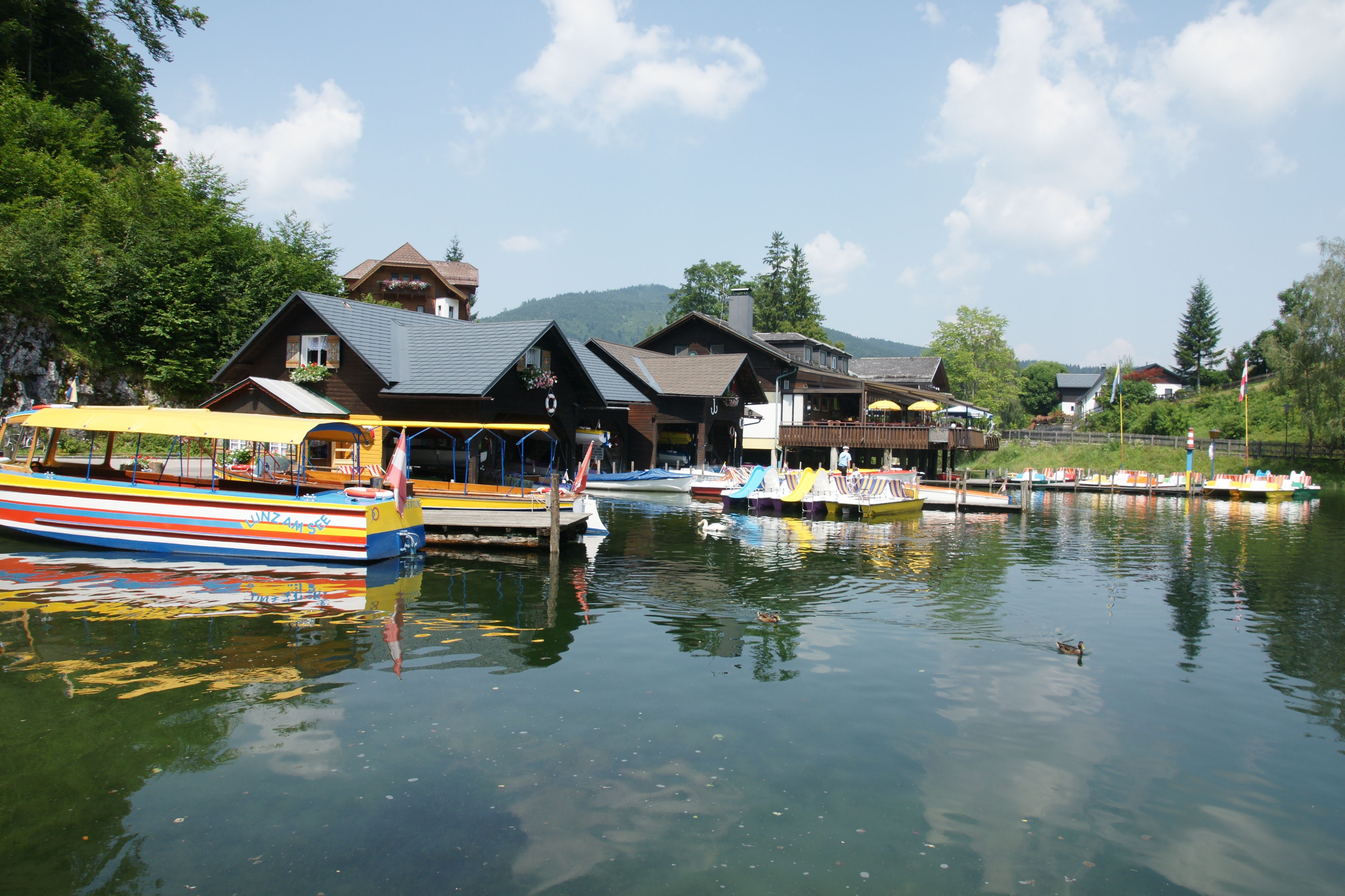 Projížďka na lodičkách na jezeře Lunzer See 