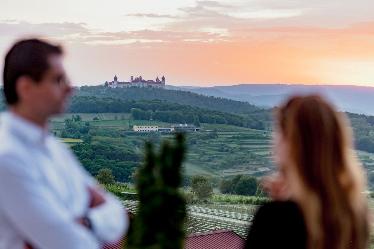Pohled na opatství Göttweig