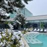 Therme Linsberg Asia - Sauna area in the snow, © Linsberg Asia