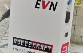 E-charging stations in the Melk city center parking lot, © Donau NÖ Tourismus GmbH
