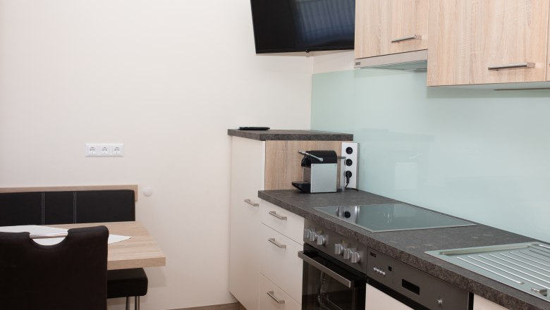 Fully equipped kitchen with TV and WLAN, &copy; Familie Schwalm