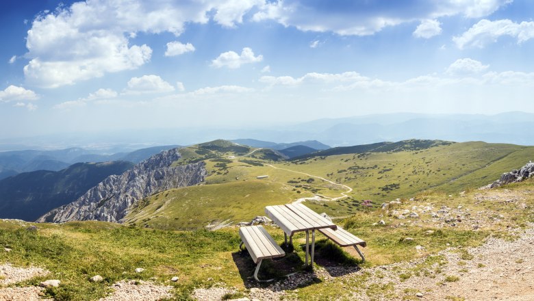 Blickplatz Fischerh&uuml;tte Schneeberg, &copy; Wiener Alpen, Foto: Franz Zwickl