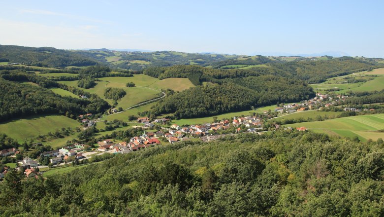 View from the "Johann Giefing observation tower", © Marktgemeinde Schwarzenbach, Helmut Karner