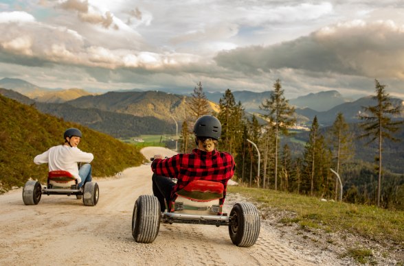 Svižná jízda z kopce na horských motokárách!, © Niederösterreich-CARD/schwarz-koenig.at