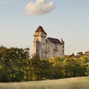 Snový pohled na Lichtenštejnský hrad, © Wienerwald Tourismus, Andreas Hofer