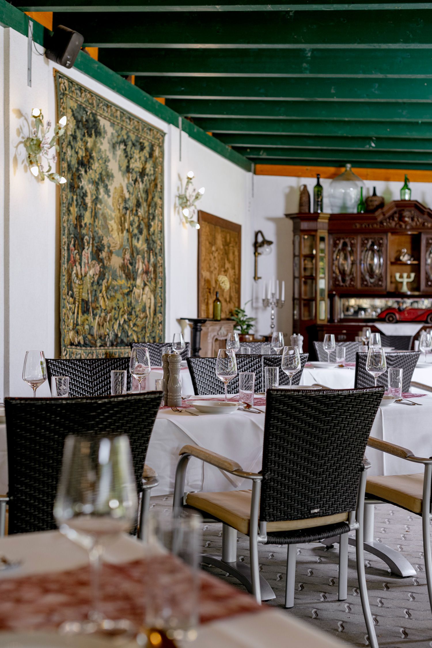 Gasthof Hoffmann, prostřený stůl 