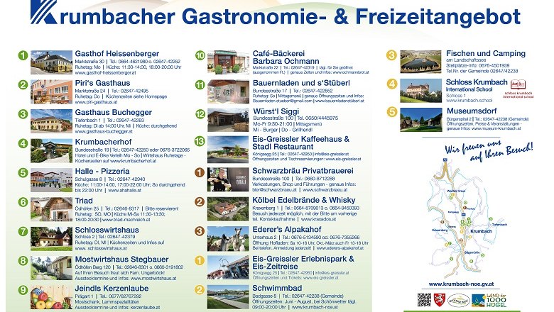 Gastronomy in Krumbach, &copy; Gemeinde Krumbach
