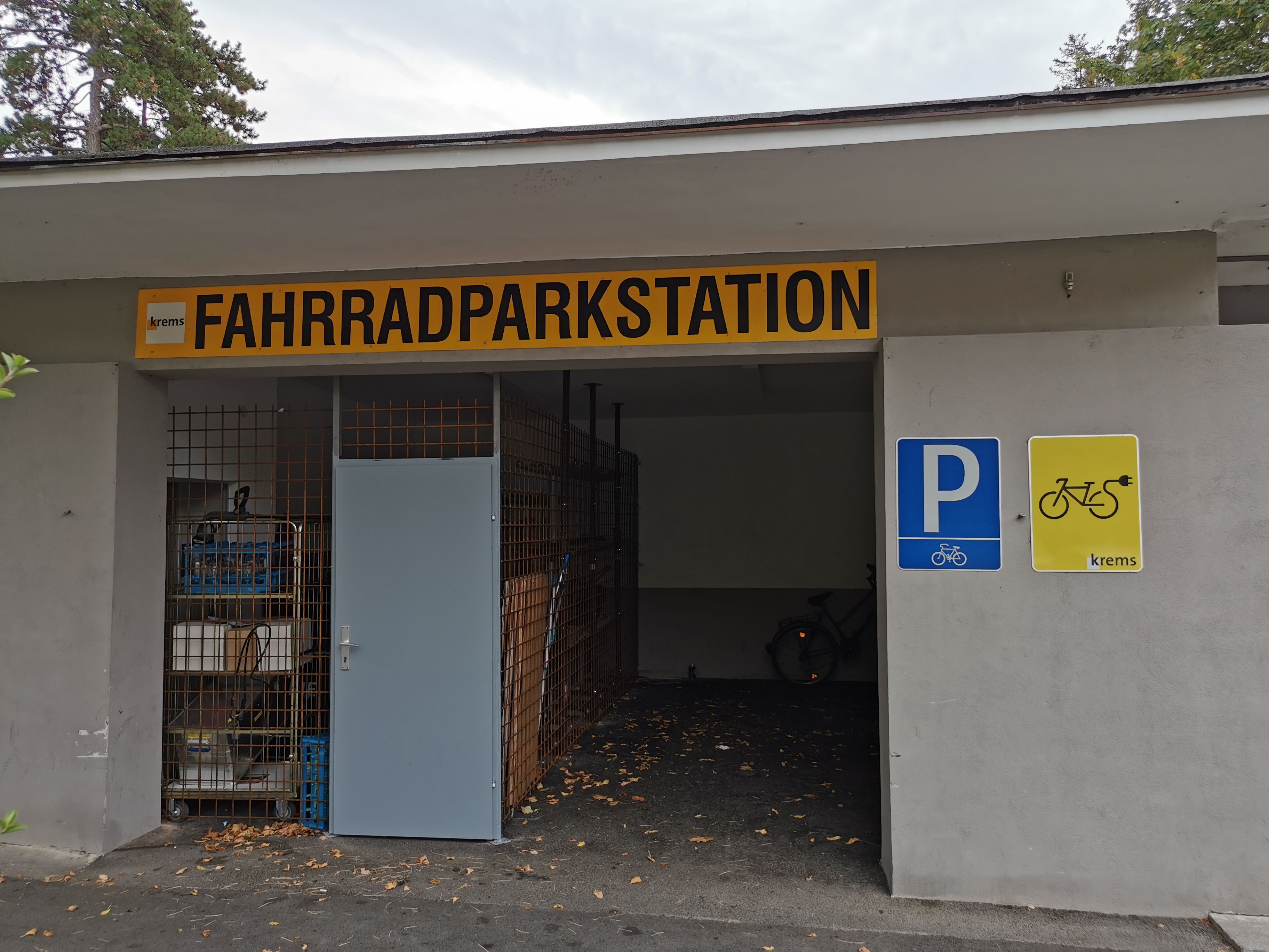 nabíjecí stanice v městském parku u "Marie im Park"