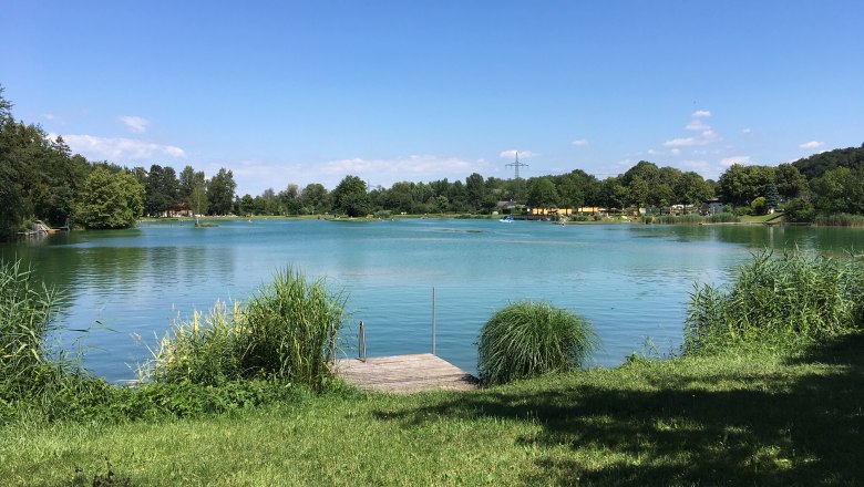 Ausee 1 bathing jetty on the western shore, &copy; Marktgemeinde Blindenmarkt