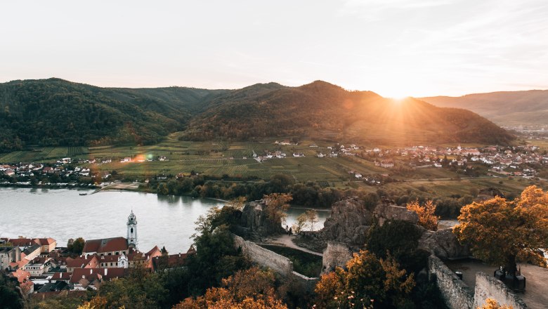 Pohled ze zříceniny hradu Dürnstein, © Romeo Felsenreich